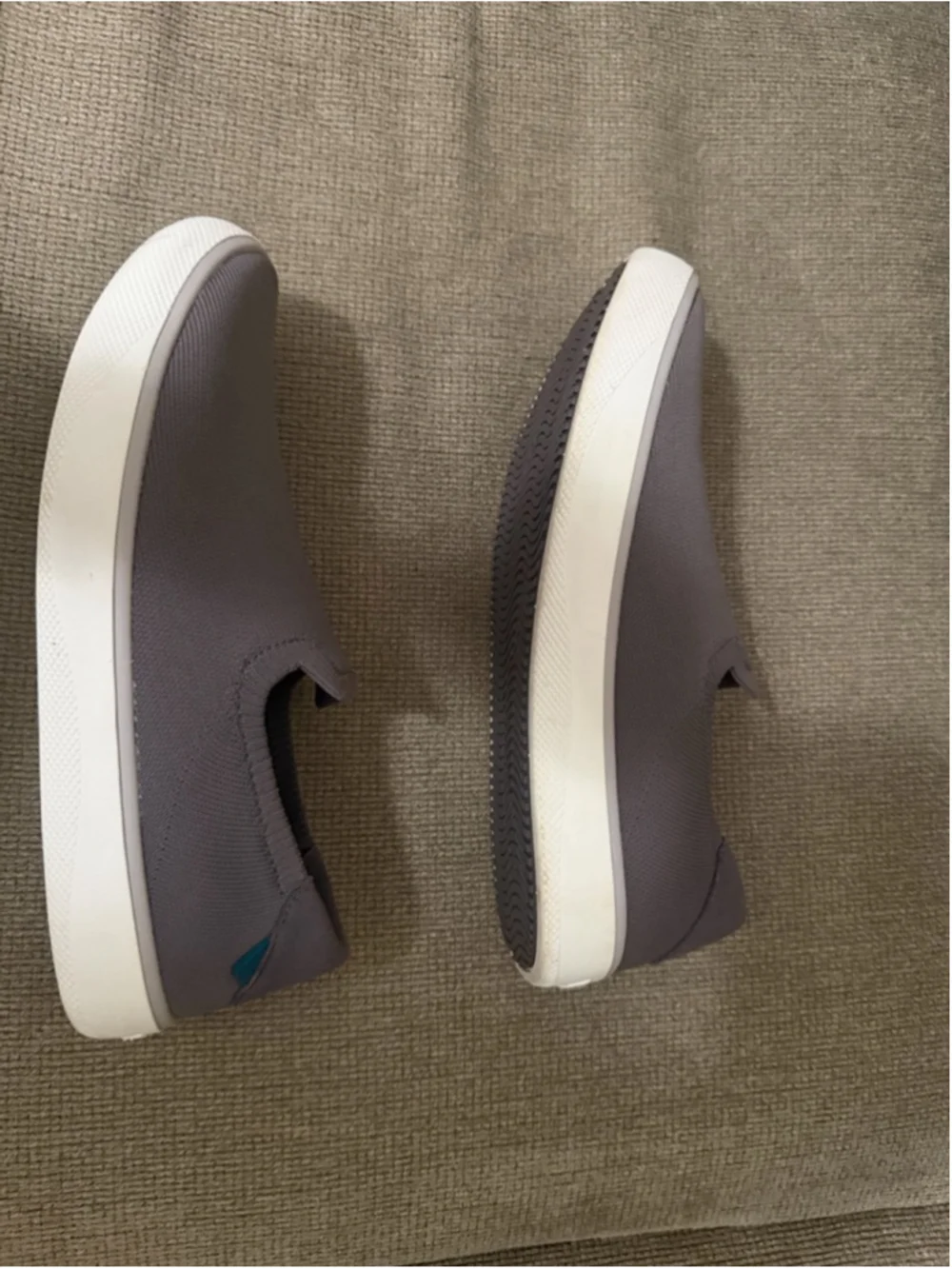 Vessi Boardwalk Slip-On Women's Gray Waterproof DymaTex Knit Sneaker Size 9